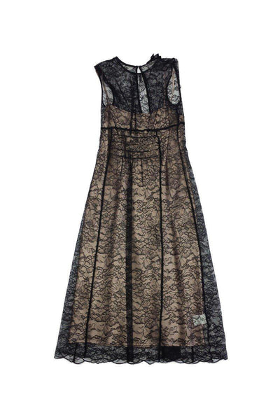 Current Boutique-BCBG - Black Lace Sleeveless Dress Sz 0