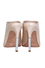 Current Boutique-BCBG Max Azria - Baby Pink Leather Mule-Style Open-Toe Heels Sz 6