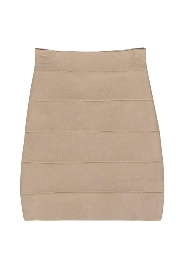 Current Boutique-BCBG Max Azria - Beige Bandage Miniskirt Sz XS