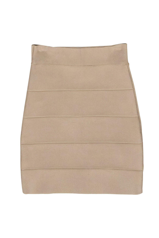Current Boutique-BCBG Max Azria - Beige Bandage Miniskirt Sz XS