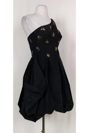 Current Boutique-BCBG Max Azria - Black Bubble Hem Dress Sz 4