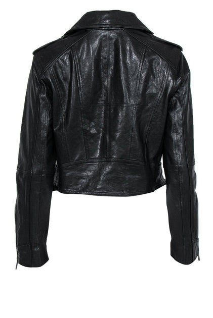 BCBG Maxazria Leather hotsell Moto Jacket