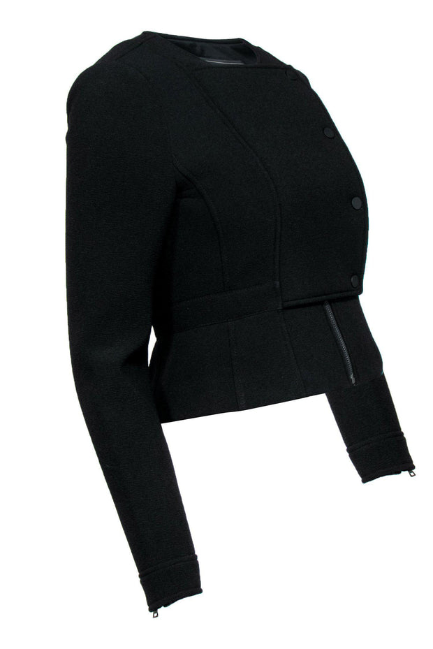 Current Boutique-BCBG Max Azria - Black Paneled Front Jaymes Jacket Sz XS