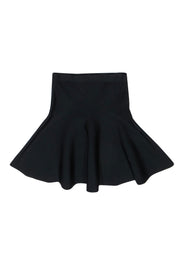 Current Boutique-BCBG Max Azria - Black Skater-Style Bandage Skirt Sz M