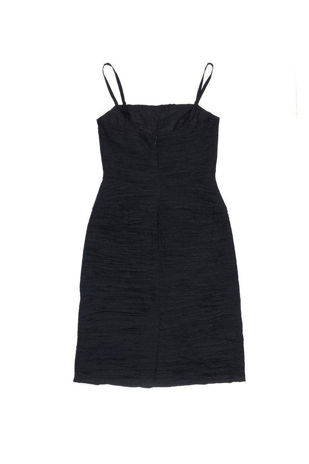 Current Boutique-BCBG Max Azria - Black Spaghetti Strap Gathered Dress Sz 0