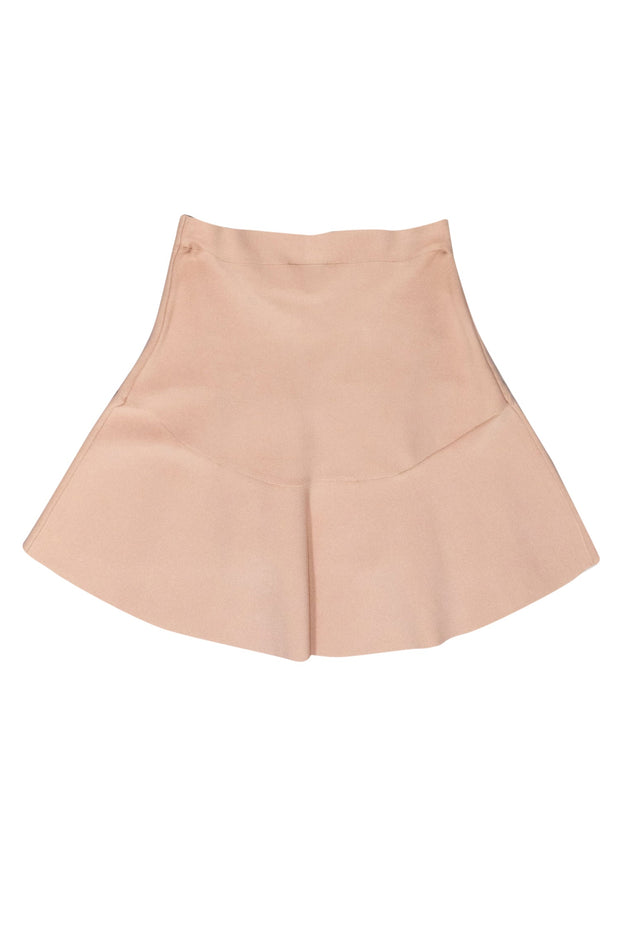Current Boutique-BCBG Max Azria - Blush Pink High-Low Bandage-Style Circle Skirt Sz M
