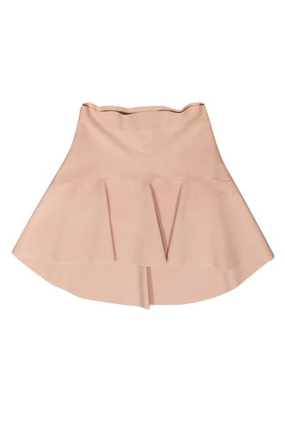 Current Boutique-BCBG Max Azria - Blush Pink High-Low Bandage-Style Circle Skirt Sz M