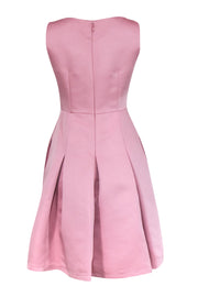 Current Boutique-BCBG Max Azria - Blush Pleated Midi Fit & Flare Dress Sz 6
