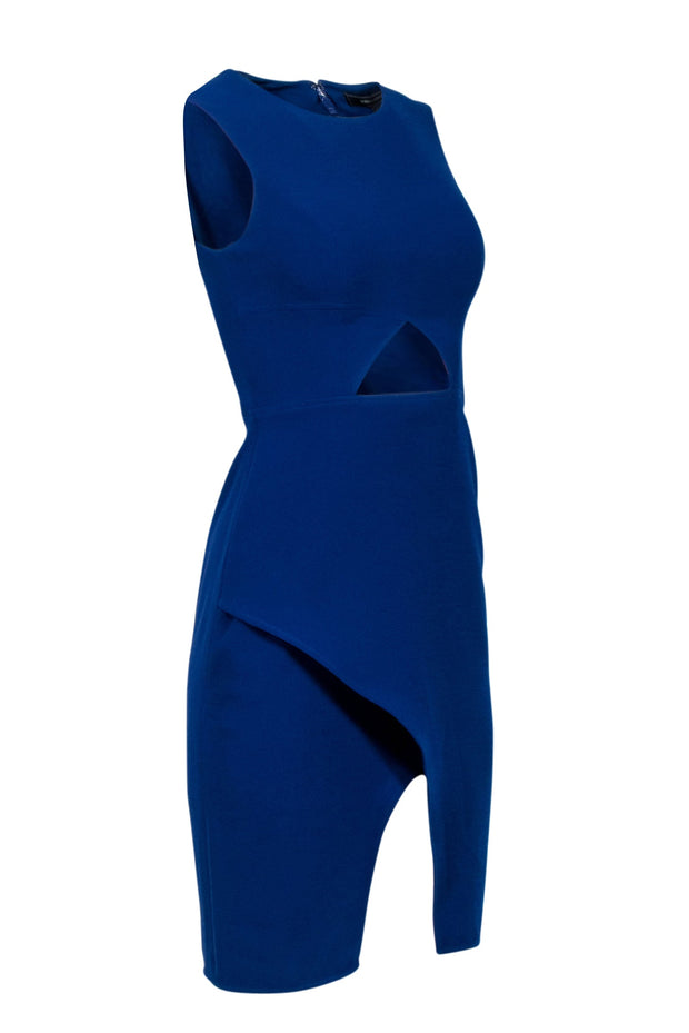 Current Boutique-BCBG Max Azria - Cobalt Asymmetrical Dress with Cutout Sz 0