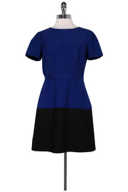 Current Boutique-BCBG Max Azria - Cobalt Blue & Black Hannah Dress Sz 8