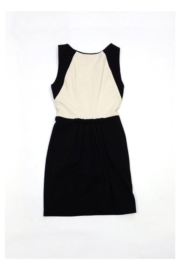 Current Boutique-BCBG Max Azria - Cream & Black Colorblock Dress Sz XS
