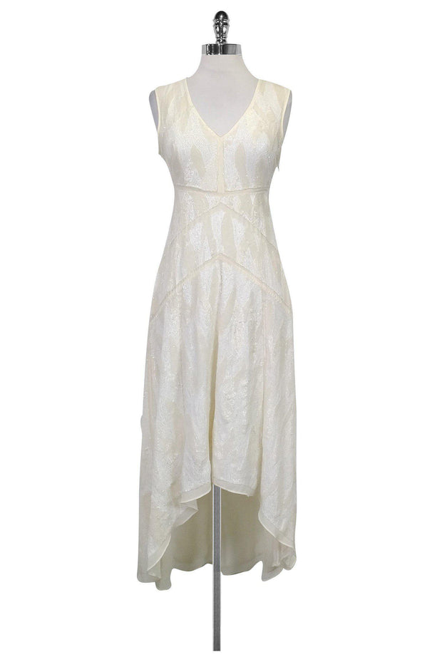 Current Boutique-BCBG Max Azria - Cream Sequin Dress Sz 2