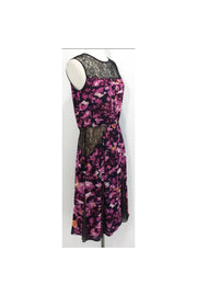 Current Boutique-BCBG Max Azria - Floral & Lace Sleeveless Dress Sz S