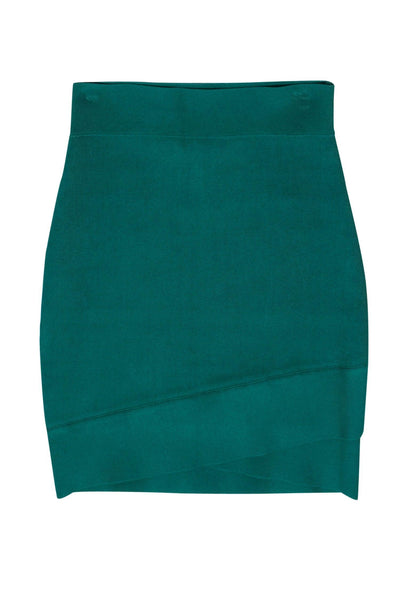 Current Boutique-BCBG Max Azria - Green Tulip Hem Bandage Skirt Sz S