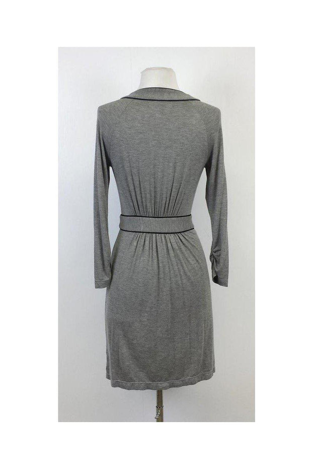 Current Boutique-BCBG Max Azria - Grey Dress w/ Black Trim Sz XXS