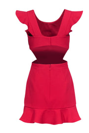 Current Boutique-BCBG Max Azria - Hot Pink Ruffle Dress w/ Open Back Sz 4