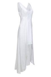 Current Boutique-BCBG Max Azria - Ivory Sleeveless High Low Maxi Dress Sz 2