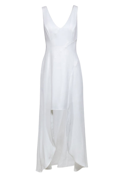 Current Boutique-BCBG Max Azria - Ivory Sleeveless High Low Maxi Dress Sz 2