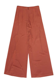 Current Boutique-BCBG Max Azria - Light Orange Ruffle Wide Leg Pants w/ Front Slits Sz S