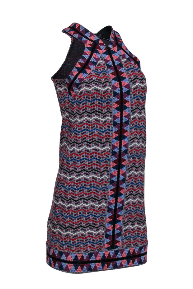 Current Boutique-BCBG Max Azria - Multi Colored Mosaic Patterned Mini Dress Sz XXS