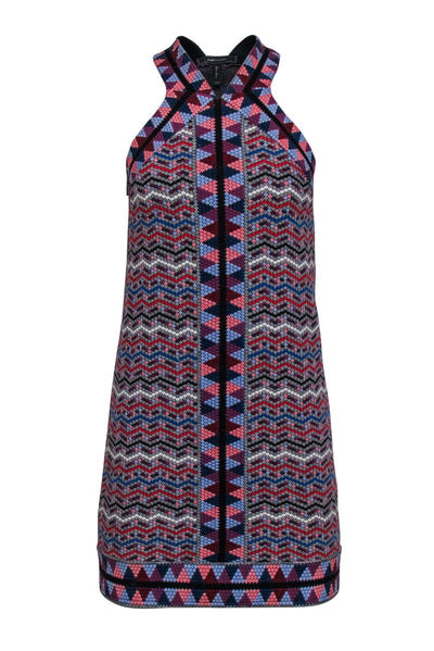 Current Boutique-BCBG Max Azria - Multi Colored Mosaic Patterned Mini Dress Sz XXS