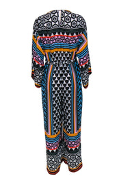 Current Boutique-BCBG Max Azria - Multicolor Printed Dolman Sleeve Jumpsuit Sz XXS