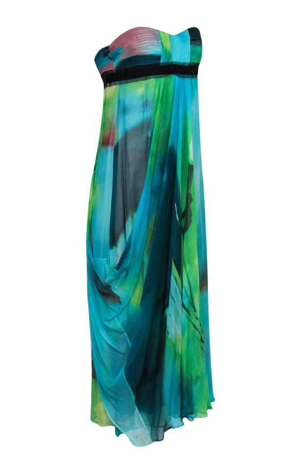 Current Boutique-BCBG Max Azria - Multicolor Strapless Maxi Dress Sz 2