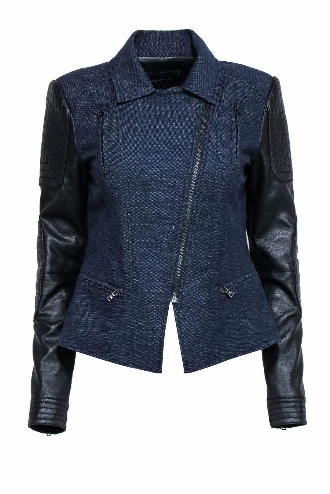 BCBG sale real leather crop jacket