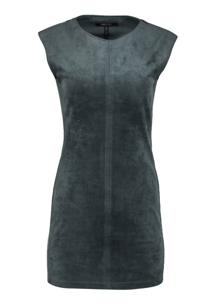 Current Boutique-BCBG Max Azria - Olive Green Side Panel Mini Dress w/ Zipper Accent Sz XXS