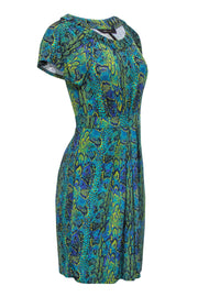 Current Boutique-BCBG Max Azria - Purple & Green Snakeskin Printed Dress Sz XS