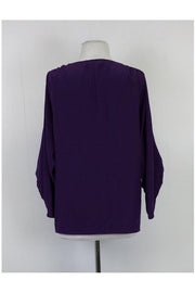 Current Boutique-BCBG Max Azria - Purple Wrap Blouse Sz S