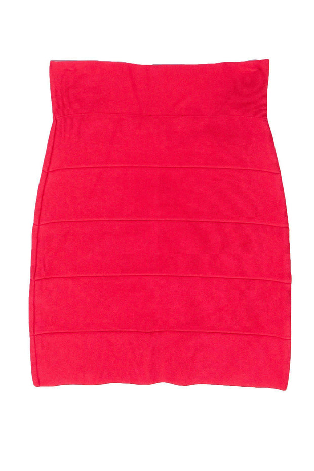Current Boutique-BCBG Max Azria - Red Bandage-Style Skirt Sz S