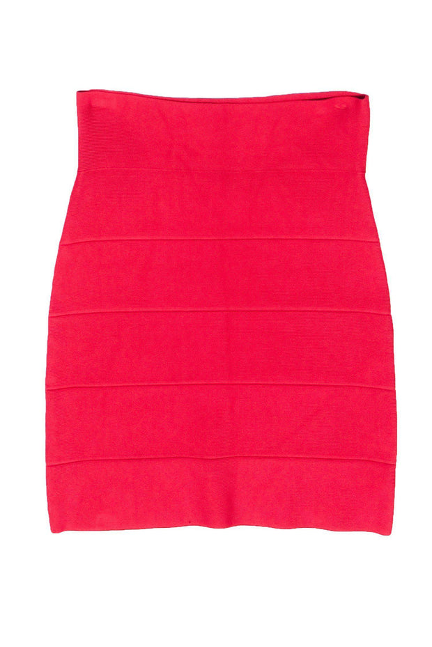 Current Boutique-BCBG Max Azria - Red Bandage-Style Skirt Sz S