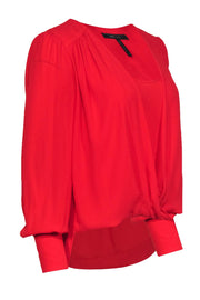 Current Boutique-BCBG Max Azria - Red Draped Front Blouse w/ Camisole Sz XXS