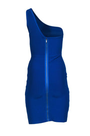 Current Boutique-BCBG Max Azria - Royal Blue One-Shoulder Sleeveless Bodycon Dress Sz S