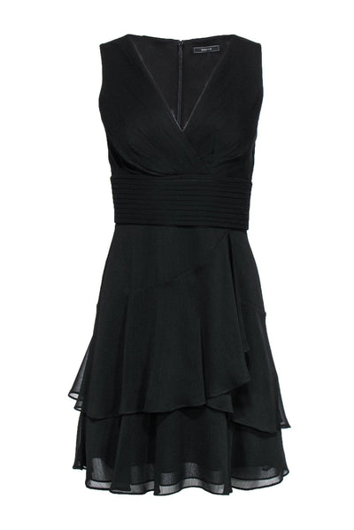 Current Boutique-BCBG Max Azria - Ruffle Sleeveless Black Dress Sz 2