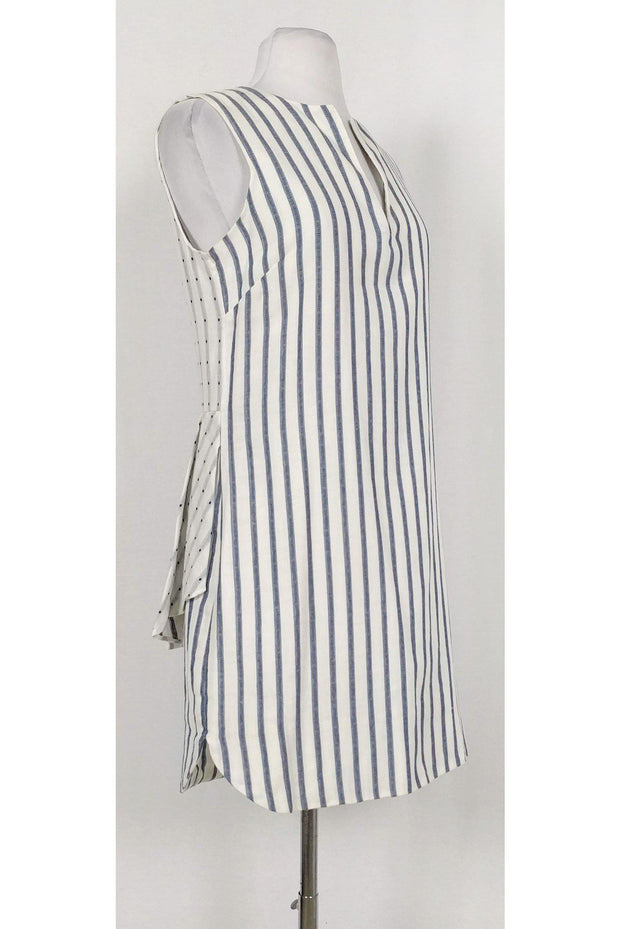 Current Boutique-BCBG Max Azria - White & Blue Yousra Cotton Dress Sz 6