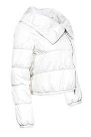 Current Boutique-BCBG Max Azria - White High Neck Puffer Coat Sz S