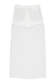 Current Boutique-BCBG Max Azria - White Maxi Skirt w/ Built-In Shorts Sz XXS
