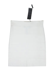Current Boutique-BCBG Max Azria - White "Simone" Bandage Skirt Sz M