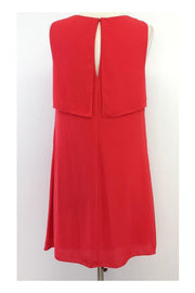 Current Boutique-BCBG - Red Silk Sleeveless Dress Sz S
