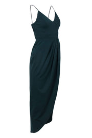 Current Boutique-BHLDN for Anthropologie - Hunter Green Sleeveless Draped Maxi Dress Sz 2