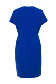 Current Boutique-BOSS Hugo Boss - Blue Short Sleeve Sheath Dress Sz 12