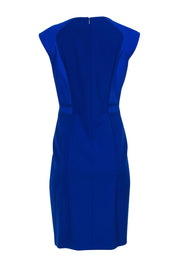 Current Boutique-BOSS Hugo Boss - Cobalt Blue Mesh Paneled Sheath Dress Sz 10