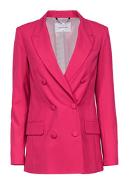 Current Boutique-Babaton by Aritzia - Hot Pink Oversized Double Breasted Blazer Sz 4