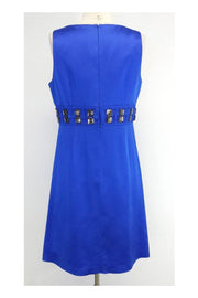 Current Boutique-Badgley Mischka - Blue Empire Waist Sleeveless Dress Sz 8