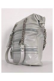 Current Boutique-Badgley Mischka - Grey Zipper Shoulder Bag