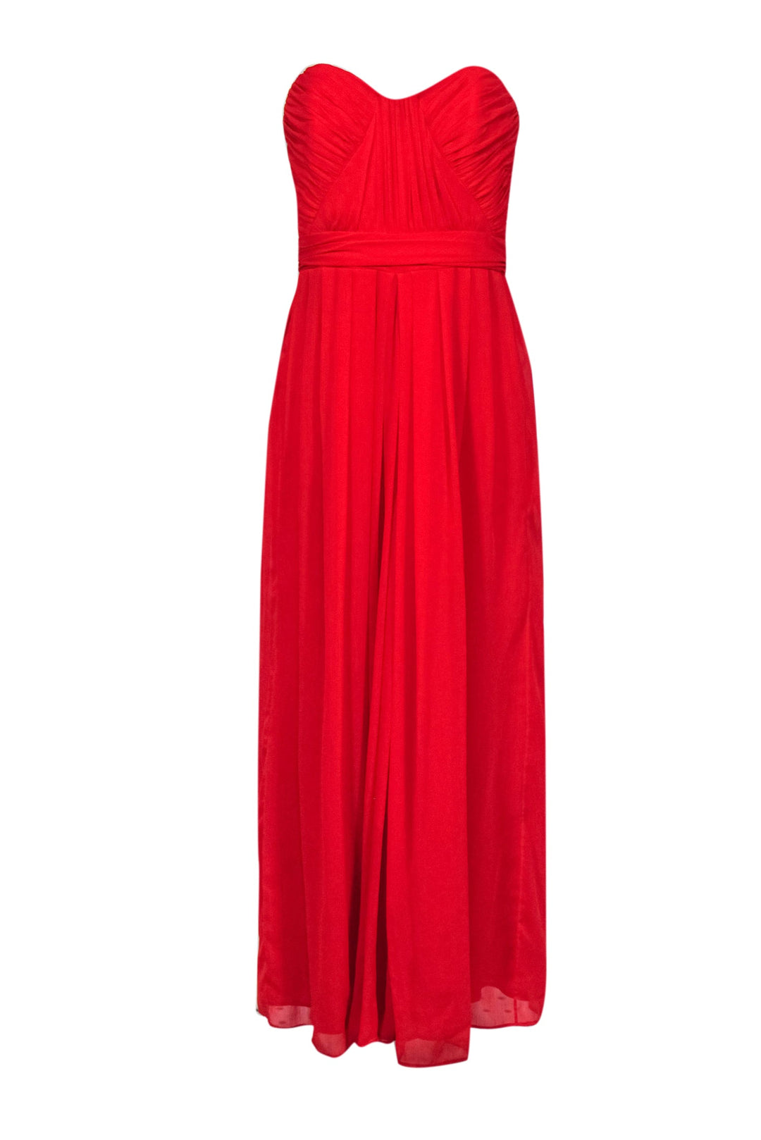 Badgley Mischka Strapless Maxi top Dress