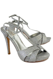 Current Boutique-Badgley Mischka - Silver Glitter Indigo III Heels Sz 9.5