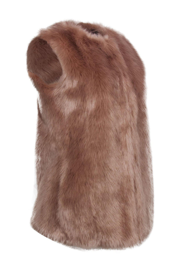 Current Boutique-Bagatelle - Pink Faux Fur Vest Sz S
